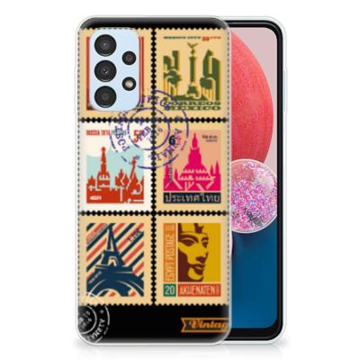 Samsung Galaxy A13 4G | Silliconen Back Cover | Postzegels