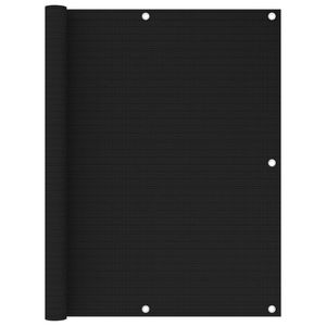 VidaXL Balkonscherm 120x500 cm hdpe zwart