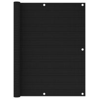 VidaXL Balkonscherm 120x500 cm hdpe zwart