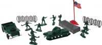Johntoy Army Soldier speelset Tent 29 delig 5 cm - thumbnail