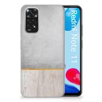 Xiaomi Redmi 10 | Redmi Note 11 4G | Bumper Hoesje | Wood Concrete