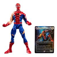 Marvel Legends Magic: The Gathering actiefiguur Battle-Damaged Spider-Man + exclusieve foliekaart - 15 cm