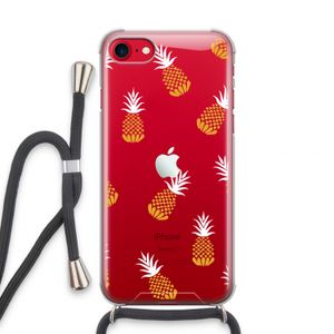 Ananasjes: iPhone SE 2020 Transparant Hoesje met koord