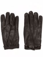 Billionaire gants en cuir à détails de perforations - Marron