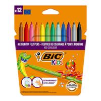 Set Viltstiften Bic kid couleur Multicolour (12 Stuks)