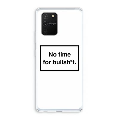No time: Samsung Galaxy S10 Lite Transparant Hoesje