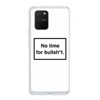 No time: Samsung Galaxy S10 Lite Transparant Hoesje
