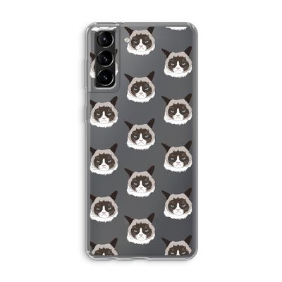 It's a Purrr Case: Samsung Galaxy S21 Plus Transparant Hoesje