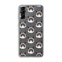 It's a Purrr Case: Samsung Galaxy S21 Plus Transparant Hoesje