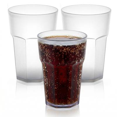 Plasticforte onbreekbaar drinkglas - 20x - kunststof - transparant - 520 ml - drinkglazen - 9 x 13 c