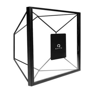 QUVIO Fotolijstje hexagon staal 15 x 15cm - Zwart