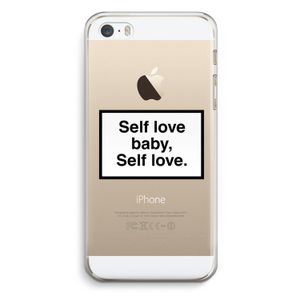 Self love: iPhone 5 / 5S / SE Transparant Hoesje