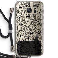 Vexx Black City : Samsung Galaxy S7 Transparant Hoesje met koord