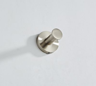 Handdoek haak SaniClear Inox | Wandmontage | Messing | Rond | RVS look