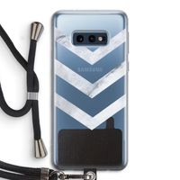 Marmeren pijlen: Samsung Galaxy S10e Transparant Hoesje met koord