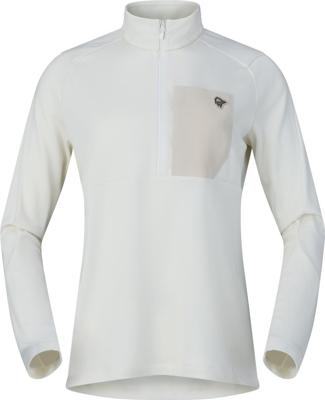 Norrona Femund Warm1 Zip Neck Fleece Dames Snow White M