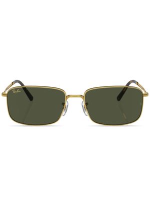 Ray-Ban lunettes de soleil à monture rectangulaire - Or