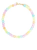 Crystal Haze collier Molly serti de perles - Jaune