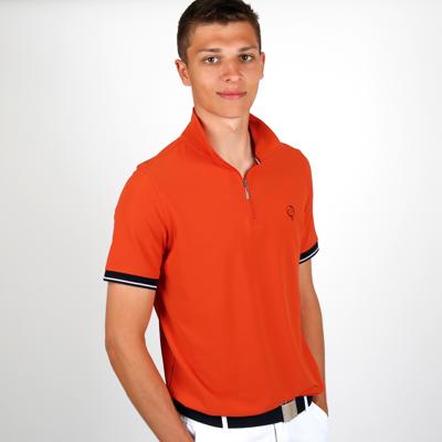 Heren Polo Stroke | Oranje Rood