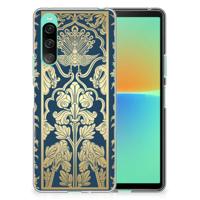 Sony Xperia 10 V | TPU Case | Beige Flowers