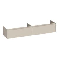 Brauer Embrace - Onderkast - 200 cm - met 2 Softclose Lades Greeploos en 2 Sifon Uitsparingen - Mat Beige