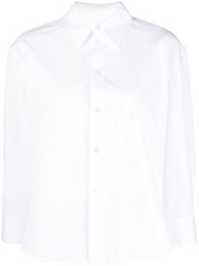 Jil Sander chemise en coton à manches longues - Blanc