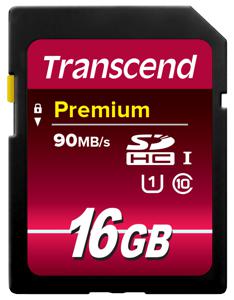 Transcend 16GB SDHC Class 10 UHS-I flashgeheugen NAND Klasse 10