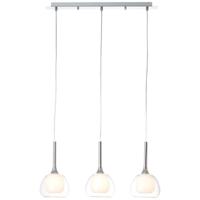 Brilliant Eetkamer hanglamp Hadan chroom met helder glas 85573/15 - thumbnail