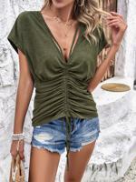 V Neck Casual Shirt