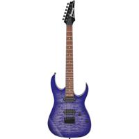 Ibanez RG421QM Cerulean Blue Burst elektrische gitaar - thumbnail