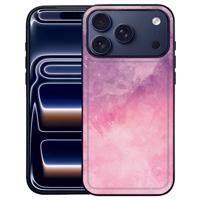 Pink Purple Paint Apple iPhone 17 Pro Max | TPU Hoesje Zwart Randen