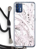 Mengelmoes: Motorola Moto G9 Plus Transparant Hoesje met koord
