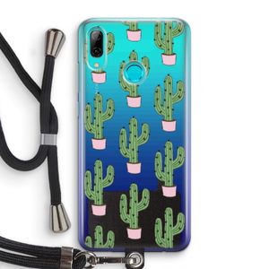 Cactus Lover: Huawei P Smart (2019) Transparant Hoesje met koord
