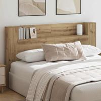 Hoofdeinde kas artisanaal eikenkleurig 180 x 17 x 104.5 cm