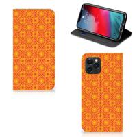 Apple iPhone 11 Pro | Hoesje met Magneet | Batik Oranje