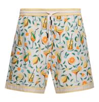 King Kerosin Citrus Cocktail Shorts Cream-L