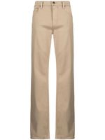 PAIGE mid-rise straight-leg trousers - Marron