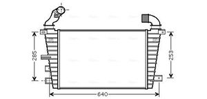 Intercooler, inlaatluchtkoeler OL4416