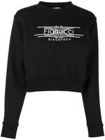 Fiorucci sweat à logo imprimé - Noir