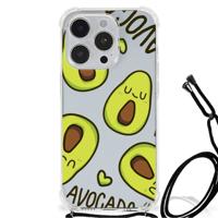 iPhone 14 Pro Max Stevig | Bumper Hoesje | Avocado Singing