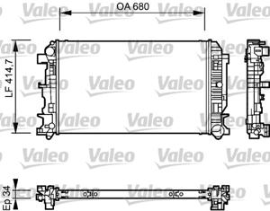 Radiateur VALEO, u.a. für Mercedes-Benz, VW