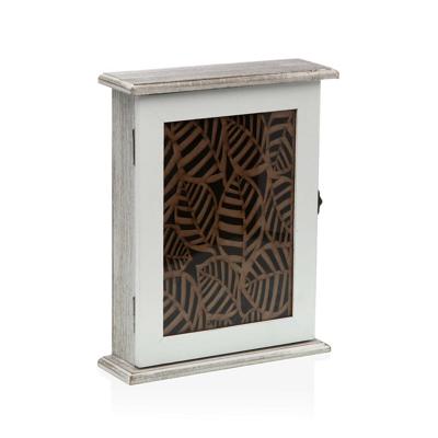 Sleutelkastje Versa Wit Lakens Hout MDF 6 x 25 x 19,5 cm