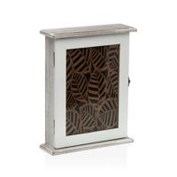 Sleutelkastje Versa Wit Lakens Hout MDF 6 x 25 x 19,5 cm