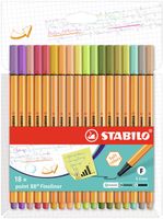 Fineliner STABILO point 88 set ÃƒÆ' 18 kleuren