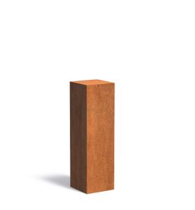 Cortenstaal sokkel 30x30x100cm.