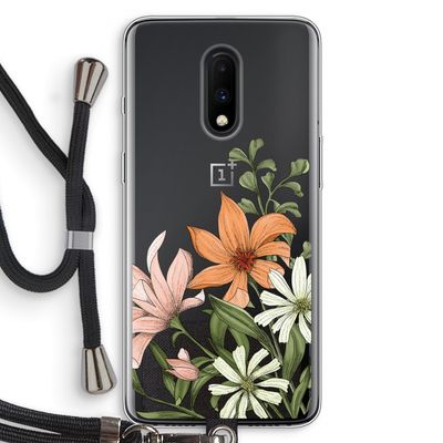 Floral bouquet: OnePlus 7 Transparant Hoesje met koord