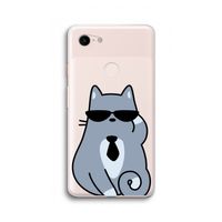 Cool cat: Google Pixel 3 XL Transparant Hoesje