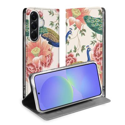Book Cover Samsung Galaxy A37 Pink Peacock