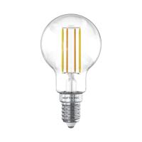 Smart WiFi LED Filament lamp - E14 Fitting - 4,9 Watt 470 Lumen - P45 - E14 fitting - Zilveren fitting - 1800-3000K Dimbaar - Smart Gloeilamp