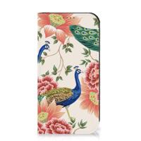 Smartphone hoesje voor iPhone 15 Pro Pink Peacock